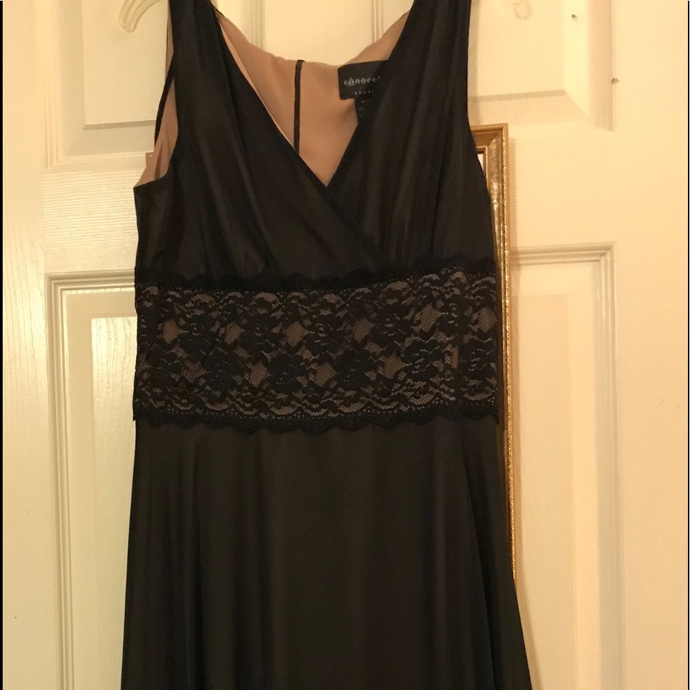 Black/Beige After 5 dress